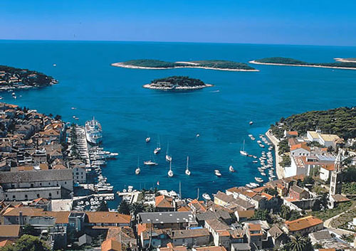 Hvar is popular sailing destination in Croatia